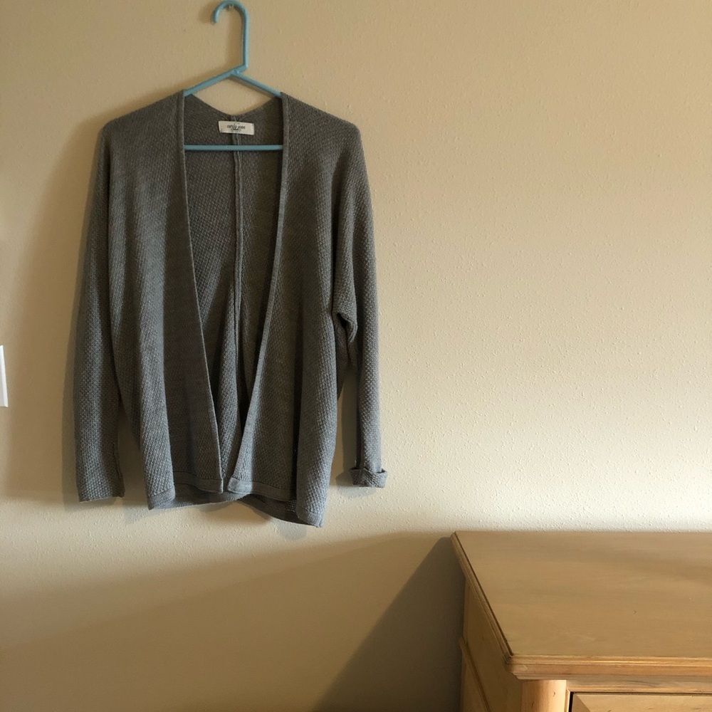Waffle knit sweater